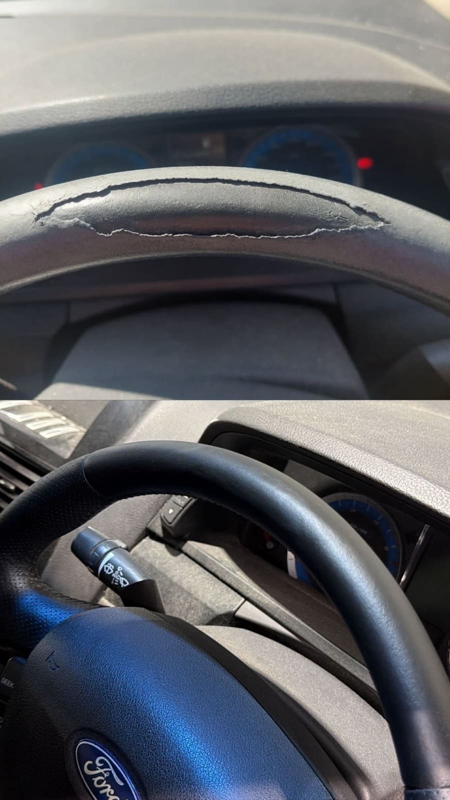 After — restored texture & colour